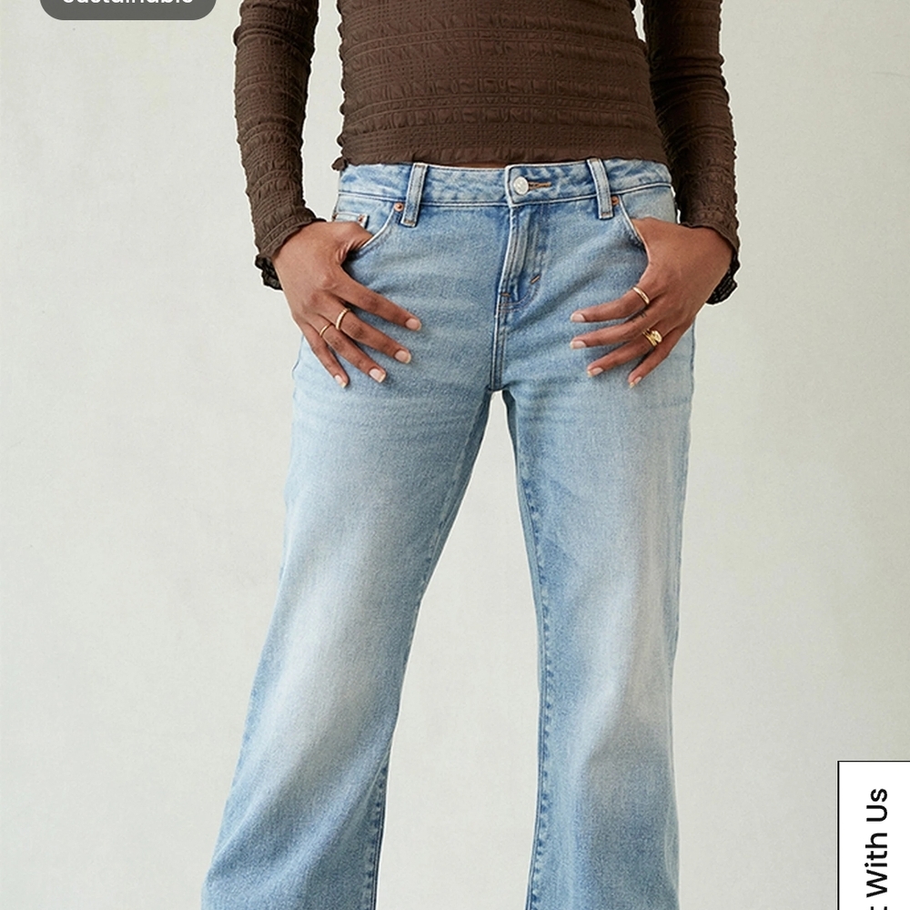 PacSun Denim- Jade Low Rise Bootcut Light Blue
